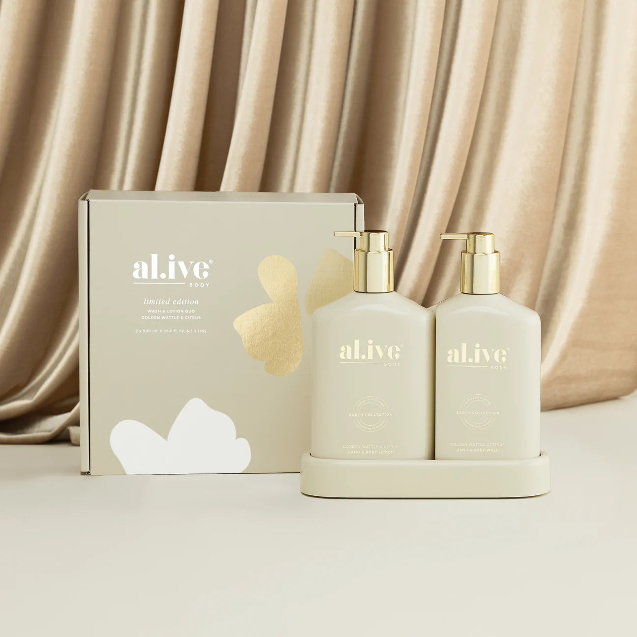 al.ive Wash & Lotion Duo Golden Wattle & Citrus